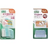 【セット買い】GUM(ガム) 歯周プロケア ソフトピック カーブ型 歯間ブラシ ゴムタイプ 30P [サイズ:SS-M] & 歯周プロケア ソフトピック 40P 歯間ブラシ ゴムタイプ 無香料 [サイズ:SS~M] 2個セット(30P+ 40P)