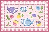 LA Rug Olive Kids Tea Party 39-by-58-Inch Nylon Area Rug [並行輸入品]