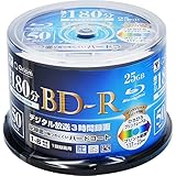 山善 キュリオム BD-R (1回録画用) (片面1層/1-6倍速/50枚スピンドル) 25GB BD-R50SP