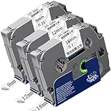 互換 9mm 12mm 18mm TZeテープ 透明地黒文字 ピータッチ テープ ブラザー P-touch テープカートリッジ