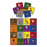 Flagship Carpets FE261-STA Cheerful Friends Seating Squares, Promotes Diversity and Inclusivity, 16"