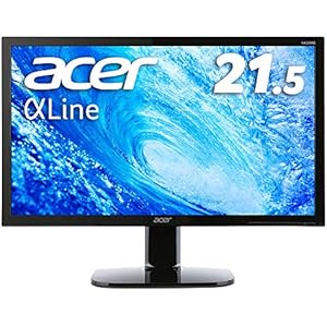 Acer モニター AlphaLine KA220HQbmidx 21.5インチ TN 非光沢 フルHD HDMI DVI D-Sub スピーカー内蔵 フリッカーレス ブルーライト軽減 VESAマウント対応