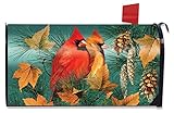 秋スプレンダーCardinalsメールボックスカバーFall Birds標準Briarwood Lane