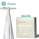 aden + anais (エイデンアンドアネイ) おくるみ 1枚 箱入り 出産祝い アフガン ベビー用品 ベビーギフト C Oasis [並行輸入品]