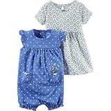 Carter's(カーターズ) 2ピースドレス&ロンパースセット ブルー ワンピース 3ヶ月【並行輸入】