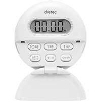 dretec(ドリテック) バイブタイマー クリップ付き ホワイト T-558WT