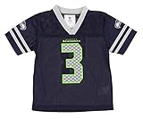 NFL Seattle Seahawks Russell Wilson # 3 Toddlers Dazzleジャージー、海軍( 3t )