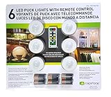6 X LED Wireless Puck Lights with Remote Control [並行輸入品]