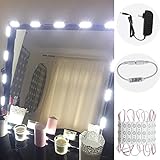 Binen 女優ミラーライト LED バニティミラーライト メイクアップ 調光可能 ドレッサー 洗面台 化粧台 浴室 (鏡は含まれていません)