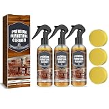 フロア用つや出し洗剤、Jakehoe Furniture Cleaner 100ml 強力フローリング洗剤、多機能フロアクリーナー フロア用艶出し洗剤 汚れ落とし 万能洗剤 木材 地板 家具 床 壁 フローリング スプレー (3本)