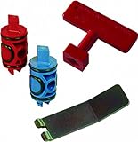 Viega 50602 PureFlow Zero Lead Manabloc Valve Stem Replacement Kit Red and Blue by Viega PEX [並行輸入品]