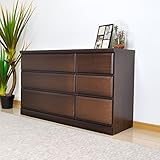 ローチェスト 幅120 たんす チェスト 3段 箪笥 整理ダンス 桐ダンス 洋服ダンス オリジナル 完成品 大川家具 AYU-3-372-F (ブラウン)