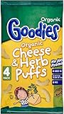 Organix Goodies Organic Puffs - Cheese & Herb 12mth+ (4x15g) チーズとハーブ12Mthの+ （ 4X15G ） - Organixは、有機パ
