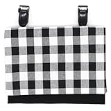 [ジュエリーショップエム] 移動ポケット クリップ ポケット ポーチ 小学生 女子 子ども シンプル ポケットポーチ 日本製 ブラック ギンガムチェック BK pok