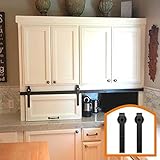 HomeDeco Hardware 突っ張り金具 引き戸 収納 パーツ キャビネット 3 FT (0.91メートル） シングルドア
