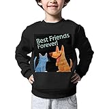 Pinono ハッピーな友情の日 犬とネコ子供服 キッズ セーター 長袖 新作 子ども セーター ニット　コットン 男の子 トップス 子供 カジュアル ニット 丸首 快適 入園式 発表会 通学