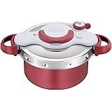ティファール 圧力鍋 4.2L IH対応 2~4人用 ワンタッチ開閉 2in1 クリプソ ミニット デュオ レッド P4604236 T-fal