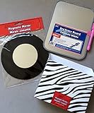 Locker School Supplies Accessories Bundle Magnetic Dry Eraser Board w Pen Mirror Pencil Holder Zebra