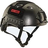 OneTigris ファストヘルメット　PJタイプ　シンプル　多目的　エアソフト･サバゲー･xsports･防災用など　プロテクター 軽量 (ブラック)
