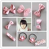 BIANHUAN ヘアピン ヘアクリップ アアクセサリー 女の子 レディース ガールズ キッズ 9点セット 髪飾り 髪留め ドレスアップ カジュアル フォーマル ヘアアレンジ ヘッドドレス (ピンク)