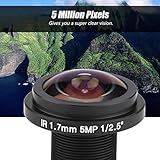 M12 広角パノラマ レンズ 5Mp Hd フィッシュアイ セキュリティ カメラ レンズ 1.7Mm 焦点距離 185°Cctv レンズ フィッシュアイ セキュリティ カム用