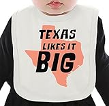 Texas like it big ネクタイを有する有機ビブ Medium
