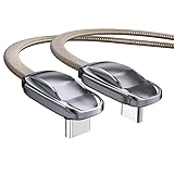 PD240W USB Type C ケーブル USB-C to USB-C Ｌ字型 【2M】5A急速充電 データ転送可 タイプc 充電ケーブル AndroidなどType-C機種対応 (2m)