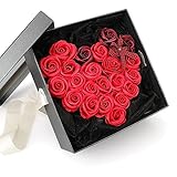 Yobansa 造花 高級石鹸の花のギフトボックス フレグランス ソープフラワー プレゼント 石鹸 ひまわり 枯れない 花 結婚祝い 誕生日 母の日 父の日 定年祝い 還暦祝い 新築祝い 送別会 メッ