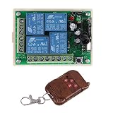 Prettygood7 リモートコントロールスイッチ ワイヤレス AK-RK04S-12 + AK-BF04 DC 12V 6mA 433MHz 新型