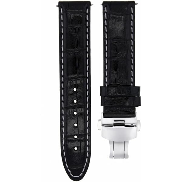 BREITLING レザーストラップ 22-20mm 80/120mm 黒 Breitling OEM Ocean Racer Black Rubber Strap 22/20MM with