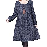 (マーシェル) Marshel マタニティ ワンピース 花柄 産前 産後 長く使える 妊婦服 ネイビー XL