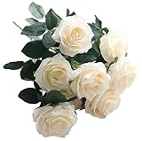 (マリーミー) MARRYME 造花 ローズ 薔薇 バラ 花嫁花束 ブーケ フラワー 1束10個花アジサイ インテリア お祝いの装飾 結婚式 パーティー ウエディング DIY オフホワイト