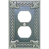 Atlas Homewares VOP-P Venetian 3-1/8-by-4-7/8-Inch Outlet Plate, Pewter [並行輸入品]