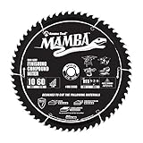 Amana Tool MA10060 Carbide Tipped Thin Kerf Finishing Compound Miter Mamba Contractor Series 10 Inch
