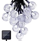 ieGeek LED50球 8m LEDイルミネーションライト ソーラー充電式 LEDストリングライト ガーデンライト 光センサー 内蔵 自動ON/OFF 発光モードは8パターン 省エネ 長寿命 高輝