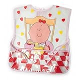 Baby Girl Munch Time Design Peva Bib With Neck Tie (One Size) (Pink) by Universal Textiles