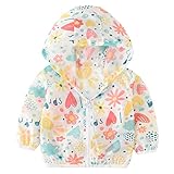 COCO1YA(ココイチヤ) 子供用 春夏 日焼け止め 紫外線 冷房 対策 薄手 女の子 涼しい 可愛い 蚊を防ぐ 通気性良い コート 軽い 花柄