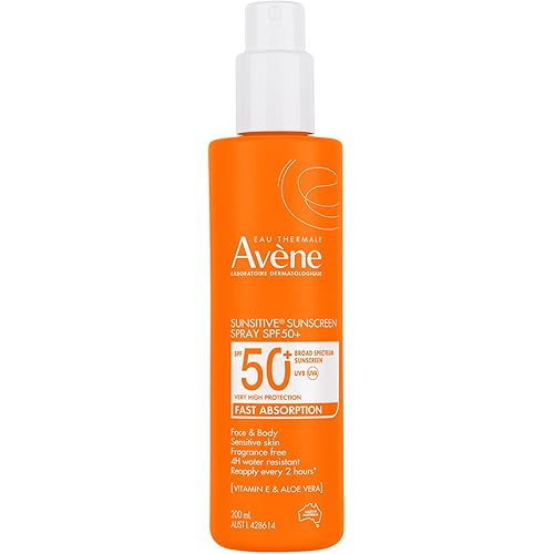 Avene Sunsitive® Sunscreen SPF 50+ Face & Body Spray, Dermatologically-Tested For Sensitive Skin, Ultralight & Quickly Absorb