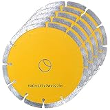 【5枚セット】ダイヤモンドカッター 150mm セグメント 乾式 コンクリート ブロック タイル レンガ 切断用 刃 ダイヤモンド カッター 替刃 替え刃 DC150