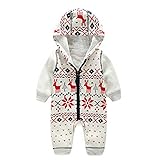 Linyuan ファッション Baby Boys Girls Newborn Cute Rompers ロンパース Cotton Jumpsuits Chrismas Hooded Clothes