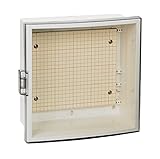 河村電器 プラボックス ABS樹脂製 スモークアクリルドア付 ボデークリーム色 SPN 2525-12T