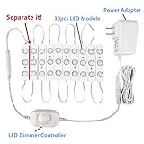 30 LEDs Make Up Mirror LED Light Kit for Cosmetic Makeup Vanity Mirror Dressing Mirror with Power Su