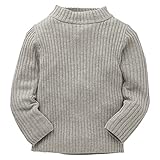 西松屋 [EFD] 無地ハイネックリブセーター 【80cm・90cm・95cm】　80　グレー