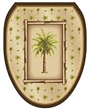 トイレTattoosバハマBreeze装飾アップリケfor Toilet Lid Elongated TT-1020-O 1