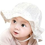 ARAUS 子供用帽子 柔らかい 小花柄 紫外線防止 UVカット 日除け 日焼け止め 大きいつば ハット ソフトハット ベビーハッ ベビー 女の子 赤ちゃん 女児 男の子 かわいい 顔保護 外出 たび