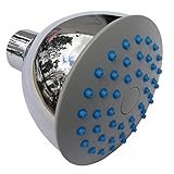 LASCO 08-5103 Shower Head with Single Pattern Spray and Rubber Nozzles for Easy Cleaning, Chrome Pla