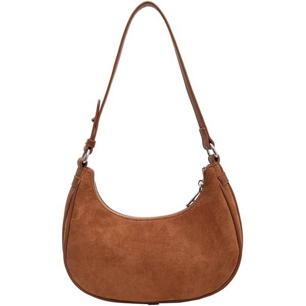 Badblue ブラウン ドット柄 スエード ショルダーバッグ Amazon.co.jp: [GETBSTOOP] カーキ/コーヒー/ブラウン スエード 三日月