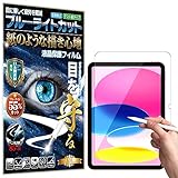 RISE iPad 第11世代 (A16) 2025 用/第10世代 2022 用 フィルム ブルーライトカット ペーパー 紙 テクスチャ 紙のような描き心地 アンチグレア iPad 第10/11世代 10.9インチ 用 液晶保護 高精細 マット仕上げ 反射防止 指紋軽減 気泡防止 抗菌コート ガラスフィルムと比較して割れない