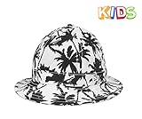 (ニューエラ)NEWERA キッズ エクスプローラー ハット パームツリー ホワイト KIDS EXPLORER HAT PALM TREE WHITE (WH) #KD 6 5/8 (約53cm)