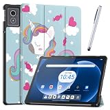 タッチペン1本 フィルム2枚付 Lenovo Tab8 / docomo dtab d-51F / IdeaTab TB336ZU TB336FU 対応 ケース兼用 レノボ タブ8 / Ideaタブ ソフトバンク A401LV タブレットカバー おしゃれ かわいい 耐衝撃 薄型 軽量 オートスリープ機能 法人大量注文対応 (T0249-A401LV-Unicorn)